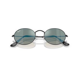 Ray-Ban Sunglasses, unisex, Black, Size: 51 MM Oval Sunglasses