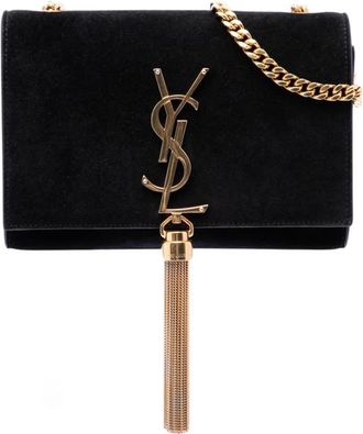 Saint Laurent Pre-owned Saint Laurent Small Velvet Monogram Kate Tassel Crossbody Ladies 33325HODURD084BQ