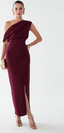 BWLDR Rhodia Midi Dress in Burgundy at Nordstrom, Size 14