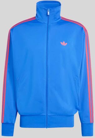 adidas Originals Regular Fit Sweatjacke mit Label Stitching in Royal, Gr&ouml;&szlig;e XXL