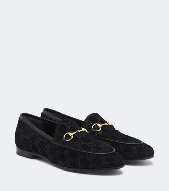 Gucci Mocasines Jordaan de ante con GG y Horsebit