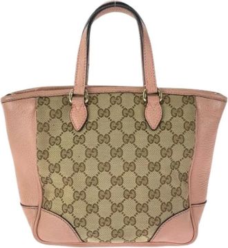 Gucci Pre-owned Mini Bags, female, Multicolor, Size: ONE SIZE Pre-owned GG Canvas Leather 2way Bag