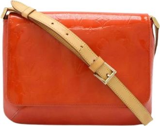 Louis Vuitton Pre-owned Cross Body Bags, female, Red, Size: ONE SIZE Pre-owned Monogram Vernis Thompson Street Shoulder Bag