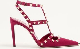 Valentino Garavani Rockstud Suede Pumps 100mm Woman INSOLENT 35.5
