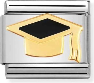 Nomination Unisex Graduation Links Bracelet In Graduate Hat