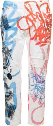 Dolce & Gabbana White Mid Rise Jeans