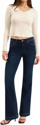 Daze Heart Breaker Mid Rise Flare Jeans In Hit Maker