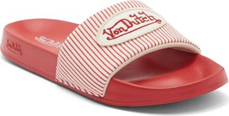 Von Dutch Turbo Slide Sandal in Red/White at Nordstrom Rack, Size 11