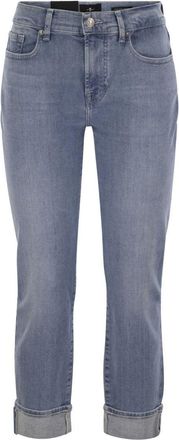 7 For All Mankind Relaxed Skinny Groovy - Medium Waist Boyfriend Jeans