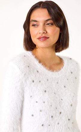 Roman Sparkly Fluffy Knit Jumper