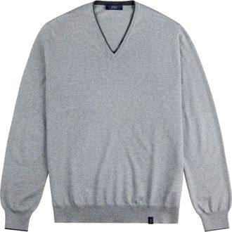 Fay Maglione con scollo a V - Grigio