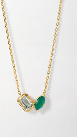 Edge of Ember Toi Et Moi Strength Necklace in Metallic Gold at Nordstrom, Size 17