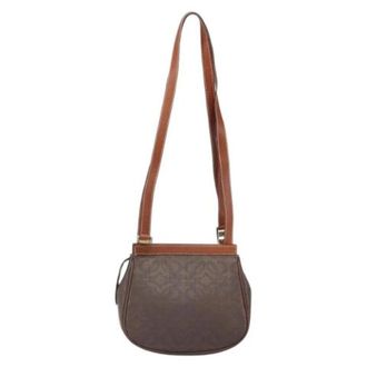 Loewe Pre-owned Anagram Schoudertas - unisex - Vintage Schoudertas - Bruin - ONE Size - Leer - Vintage