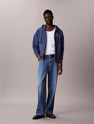 Calvin Klein Varsity Logo Zip-Up Hoodie