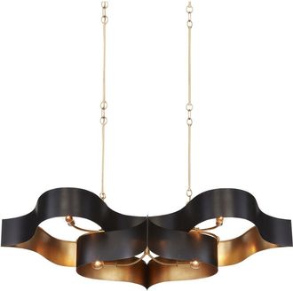 Currey & Company Grand Lotus Oval Chandelier