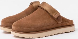 UGG Womens Goldenstar Clog in Brown Suede - Size UK 7