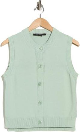 French Connection Mozart Sleeveless Cotton Sweater Vest in Sage Green at Nordstrom Rack, Size X-Small