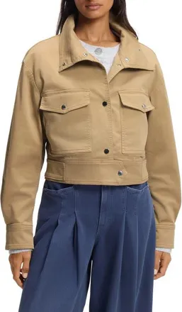 Boss Orange by Hugo Boss Jacelia Crop Jacket in Rust/copper at Nordstrom, Size 16