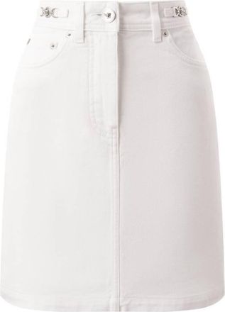 Versace Cotton Denim A-Line Skirt, Brand Size 42 ( US Size 6 )
