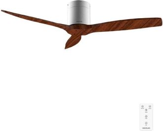 Cecotec Cecotec Ventilador De Techo Con Mando A Distancia De 52 Energysilence 5400 Classic Iron&darkwood. Motor Dc 40w, 3 Aspas