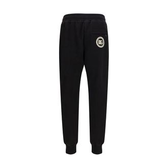 Dolce & Gabbana Mens Black Cotton Casual Pants