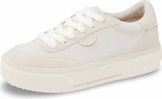 Reef Womens Lay Day Lift Sneakers In White/vintage