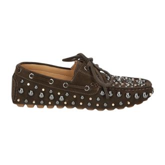 Strategia Schoenen, Dames, Bruin, 39 EU, Leer, R 51 Studded Tassel Instappers