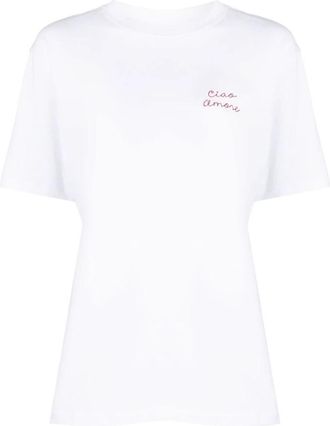 Giada Benincasa Ciao Amore T-shirt - Dames - T-shirts - Wit - M - Katoen - Tops