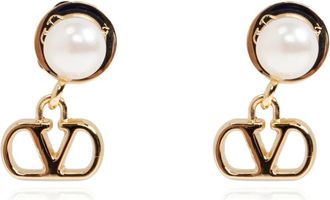 Valentino Garavani VLogo Signature Oorbellen - Dames - Oorbellen - Geel - ONE Size - Accessoires