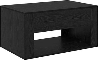 vidaXL Coffee Table Black Oak 80 x 50 x 40 cm Engineered Wood vidaXL