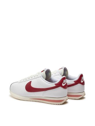 Nike Womens Cortez Cedar Red Sneakers White Shoes >