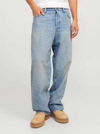 Jack & Jones Relax-fit-Jeans JACK & JONES JJIALEX mit cleanem Look und Taschenvielfalt, Herren, Gr. 34, L&auml;nge 34, blau (denim, blau), Denim/Jeans, Obermaterial: 10