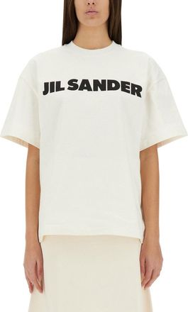 Jil Sander T-Shirt With Logo-Donna