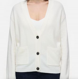 Closed V-Neck Cardigan In Ivory