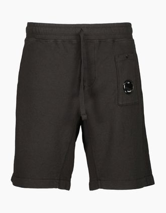 C.P. Company Mens Malfile Fleece Lens Bermudas - Black - Size: 37/36/32