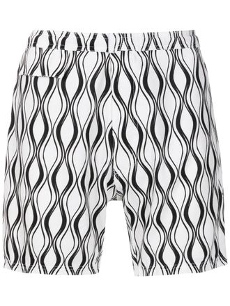 Amir Slama Shorts bicolore - Bianco