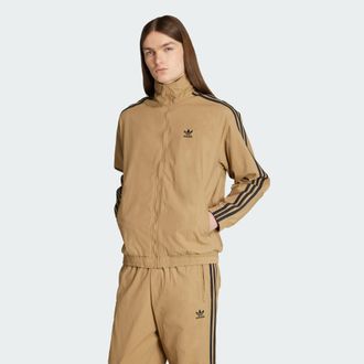 adidas Originals ADIDAS Originals Mens Adicolor Woven Firebird Track Top - Beige Recycled Material - Size X-Small