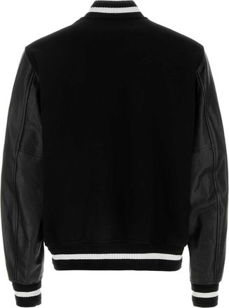 Givenchy Mens Material Jacket Black Wool Polyamide
