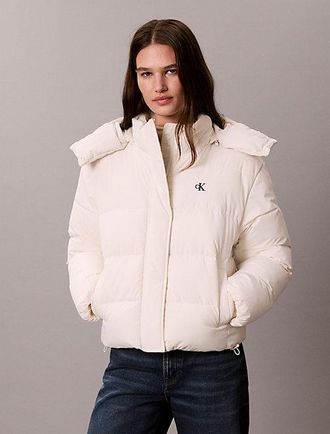 Calvin Klein Chaqueta De Plumas Corta Con Capucha
