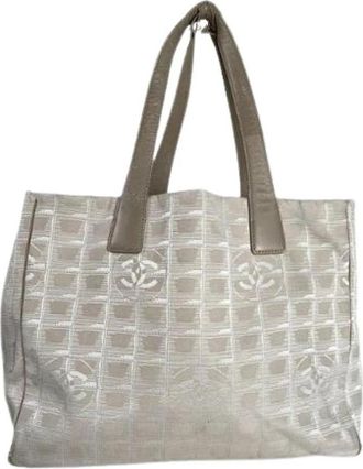 Chanel Pre-owned Fabric chanel-bags - Dames - Vintage Shopper - Beige - ONE Size - Vintage