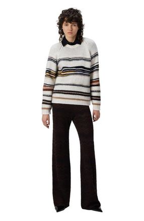 Missoni Straight Long Pants In Chevron Pattern in Brown at Nordstrom, Size 44 It