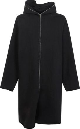 Rick Owens Gimp Wide Mac Fleece Jas - Heren - Vesten met rits - Zwart - S - Hoodies & sweatvesten