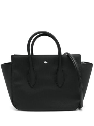 Lacoste medium Daily City tote bag - women - Recycled PVC/PVC - OS - Black