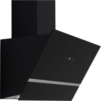 Respekta Cappa aspirante cappa inclinata senza testa 60 cm cappa a parete nera Respecta