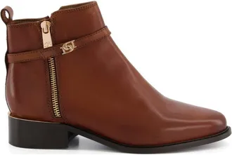Dune London Wide Fit Pap Leather Ankle Boots