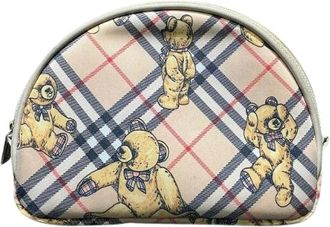 Burberry Pre-owned Clutches, female, Brown, Size: ONE SIZE Pre-owned Fabric Pouch