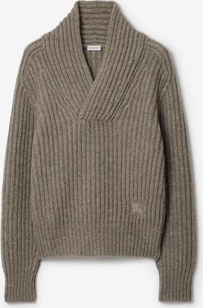 Burberry Shawl Collar Wool Sweater