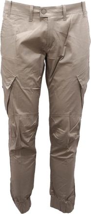 Hosio Cargo Katoenen Broek - Heren - Slim Fit Broeken - Beige - W34 - Katoen - Broeken