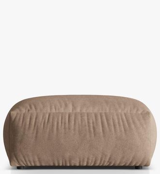 MICADONI Grosser Design Sitzpouf Martina 106 x 106 cm - Samtbezug