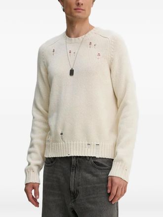 Zadig&Voltaire Maglione girocollo effetto vissuto - Toni neutri